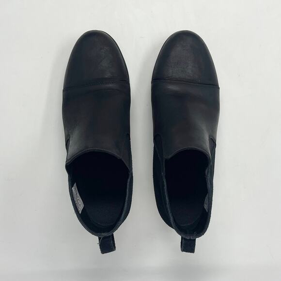 Sorel Evie Ankle Boot Womens 11 Black‎ Leather Slip-On Winter Snow NL3816-010 - Picture 7 of 10